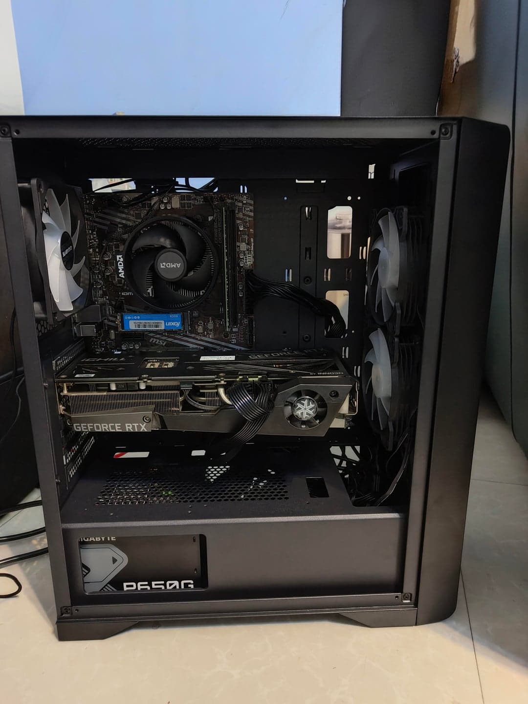 Completed black value-focused client gaming PC
